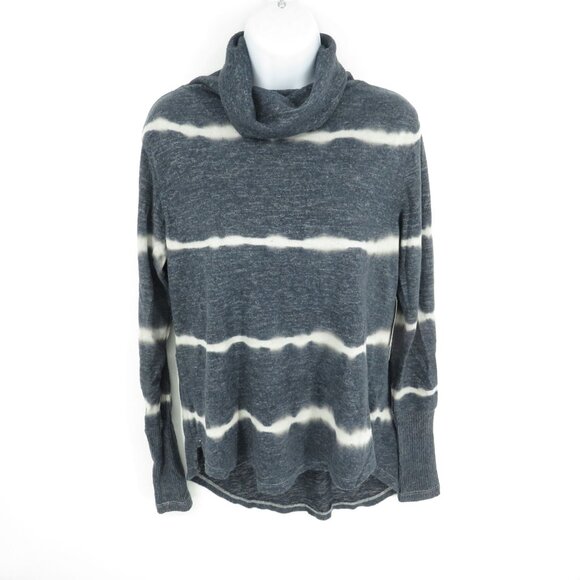 Theo & Spence Womens Grey Tie-Dye Cowl Neck Sweater Top Small NWT $68 - Picture 1 of 4